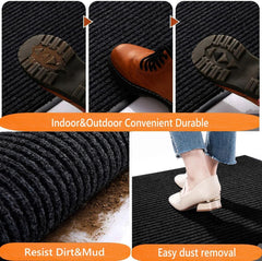 XSKDJS mat sliding under door showing low-profile convenience