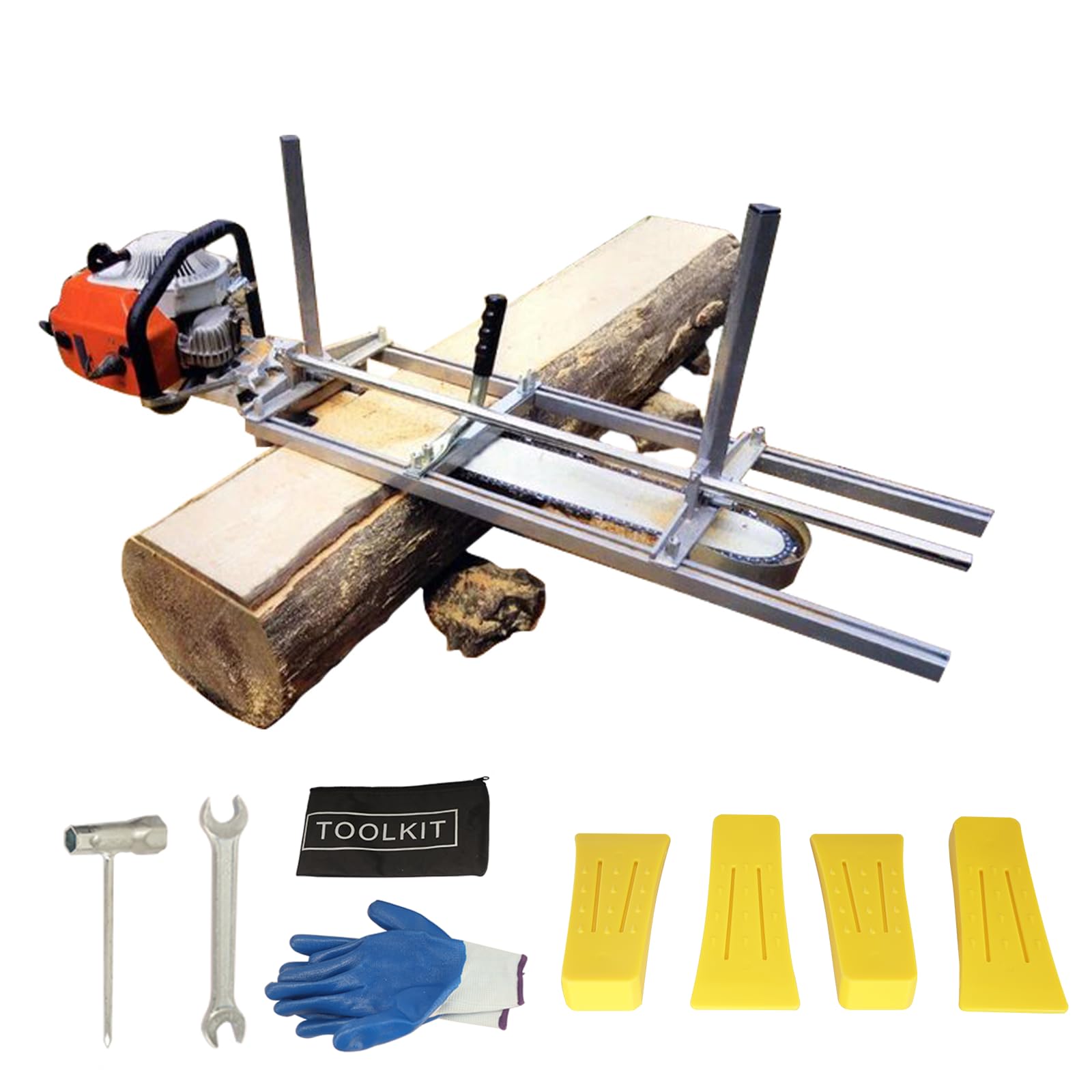 XSLOER front profile rail mill showing compact portable design and easy transport benefit
