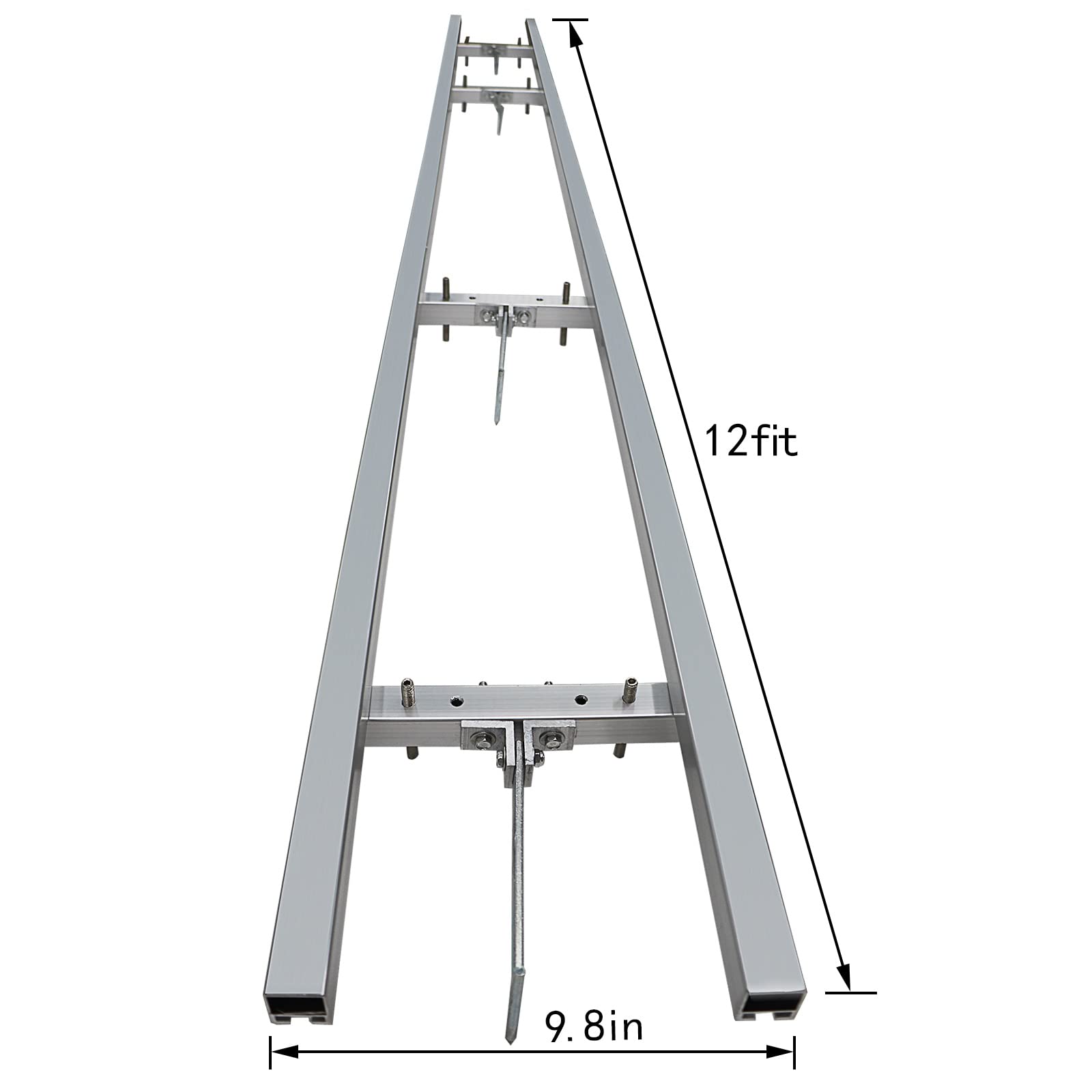 XSLOER aluminum rail close-up highlighting durable lightweight construction benefit