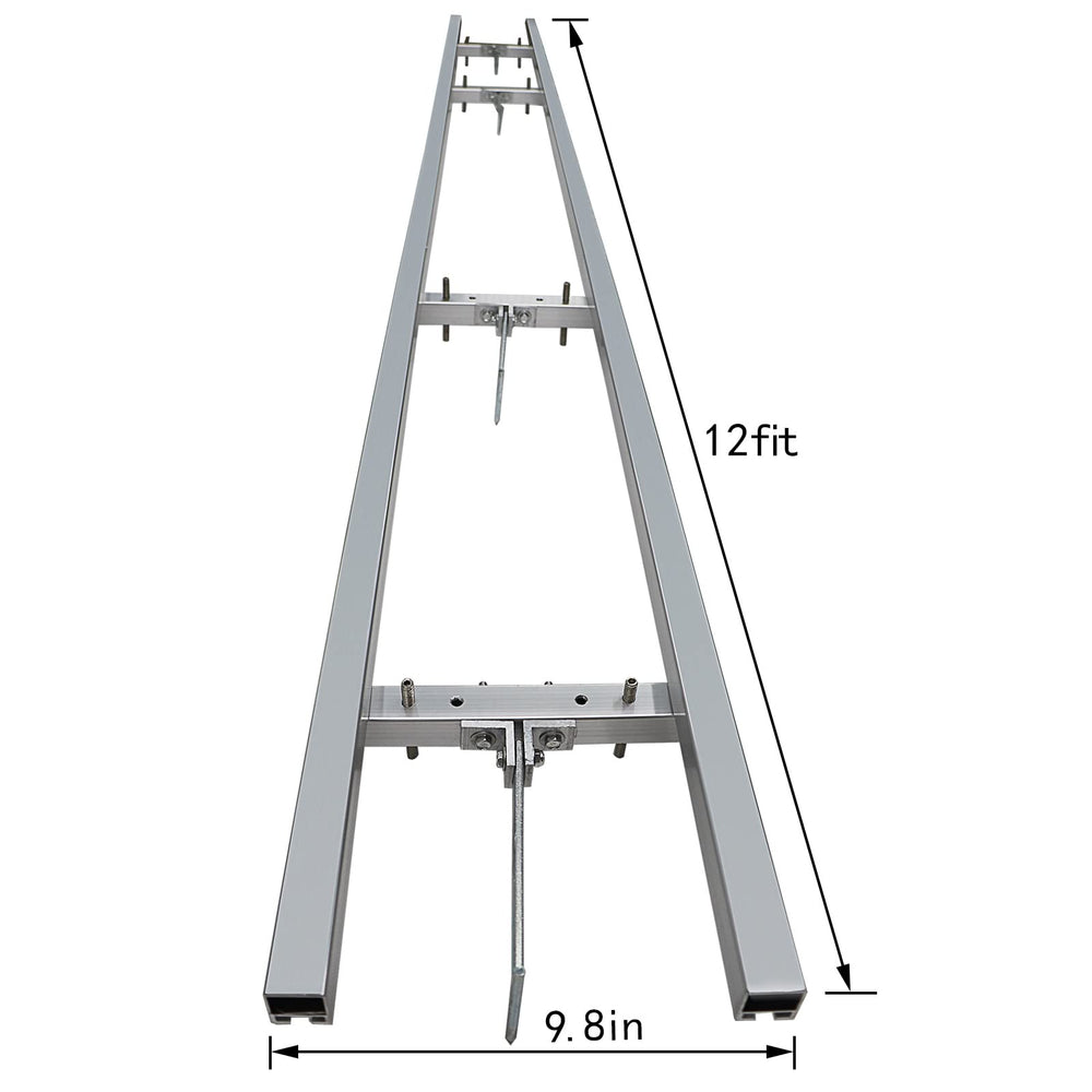 XSLOER aluminum rail close-up highlighting durable lightweight construction benefit