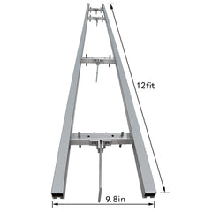 XSLOER aluminum rail close-up highlighting durable lightweight construction benefit