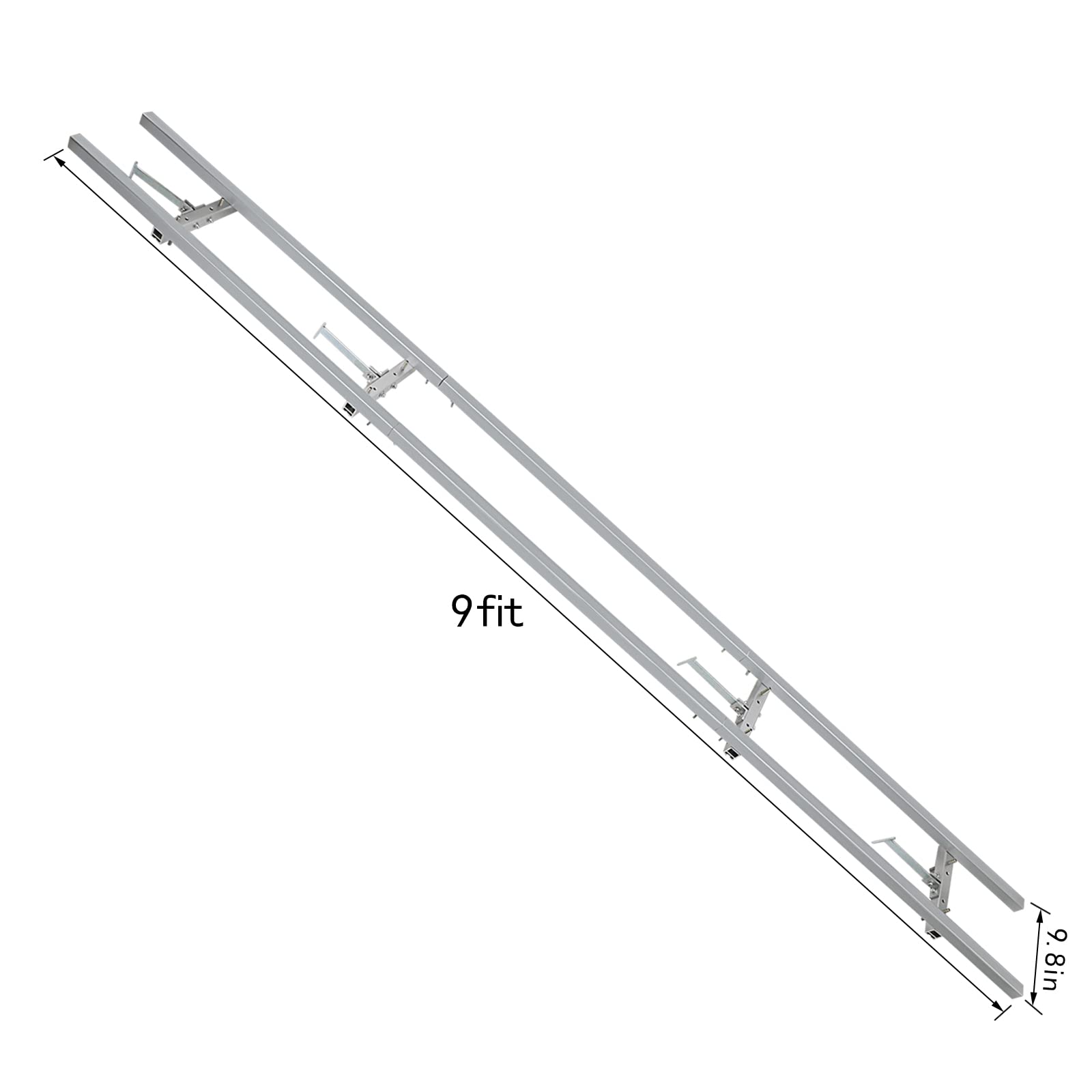 XSLOER assembled 9ft rail guide segments, demonstrates stable straight-cut benefit