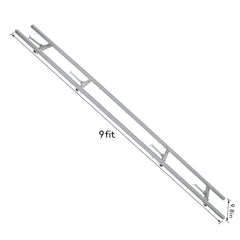 XSLOER assembled 9ft rail guide segments, demonstrates stable straight-cut benefit