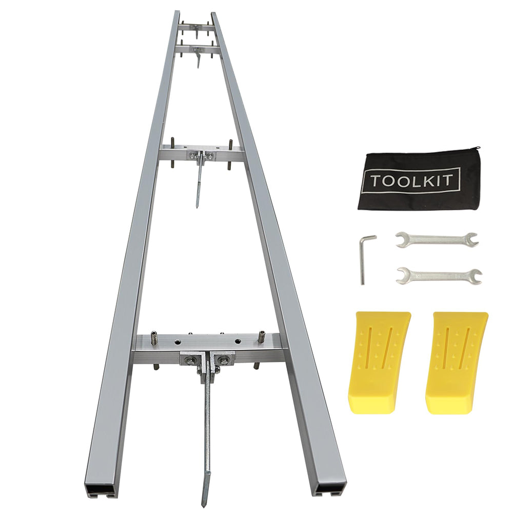 XSLOER front view assembled rail showing stable guide for precise cuts