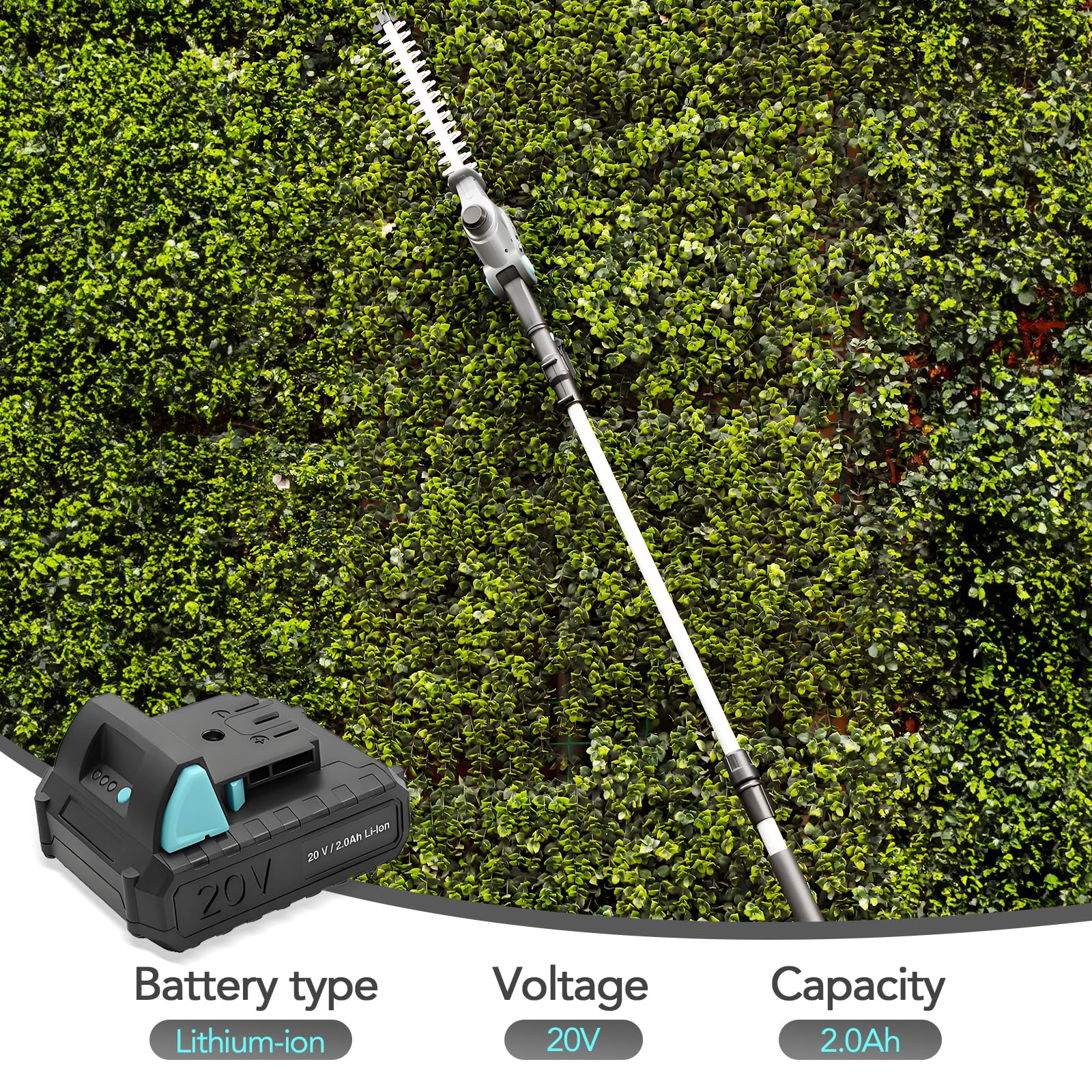 XSSIVE trimmer collapsed for compact storage to save shed space