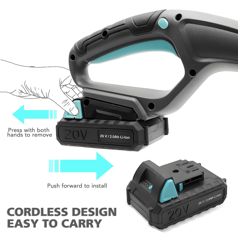 XSSIVE trimmer next to ruler showing size comparison and portability