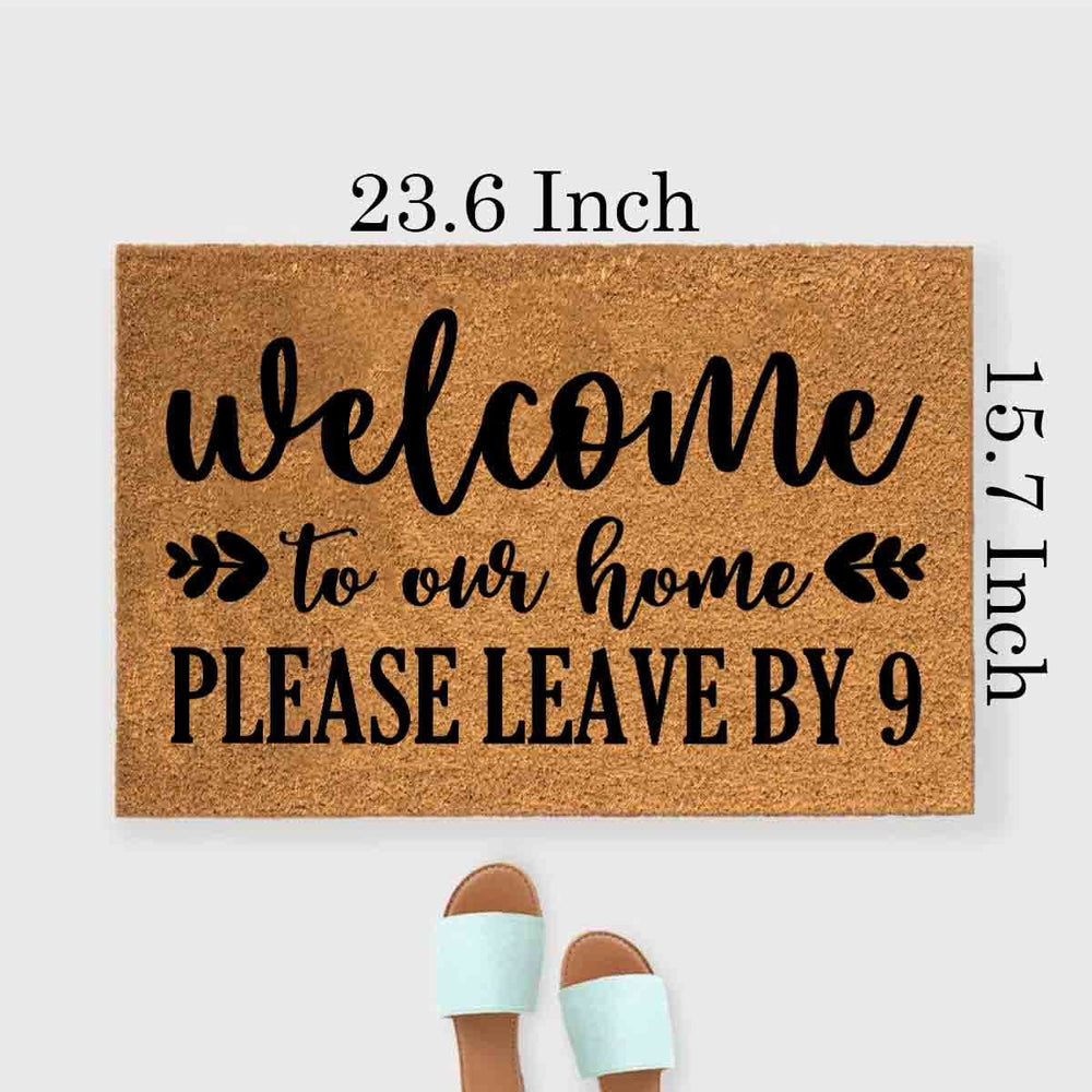 XTDJJKK doormat on a covered porch in use offering dirt control and welcoming style