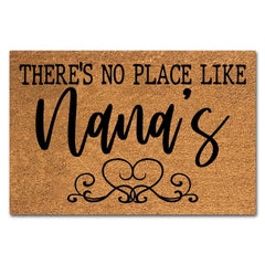 XTDJJKK front view of doormat showing welcome text and natural look for inviting entrance