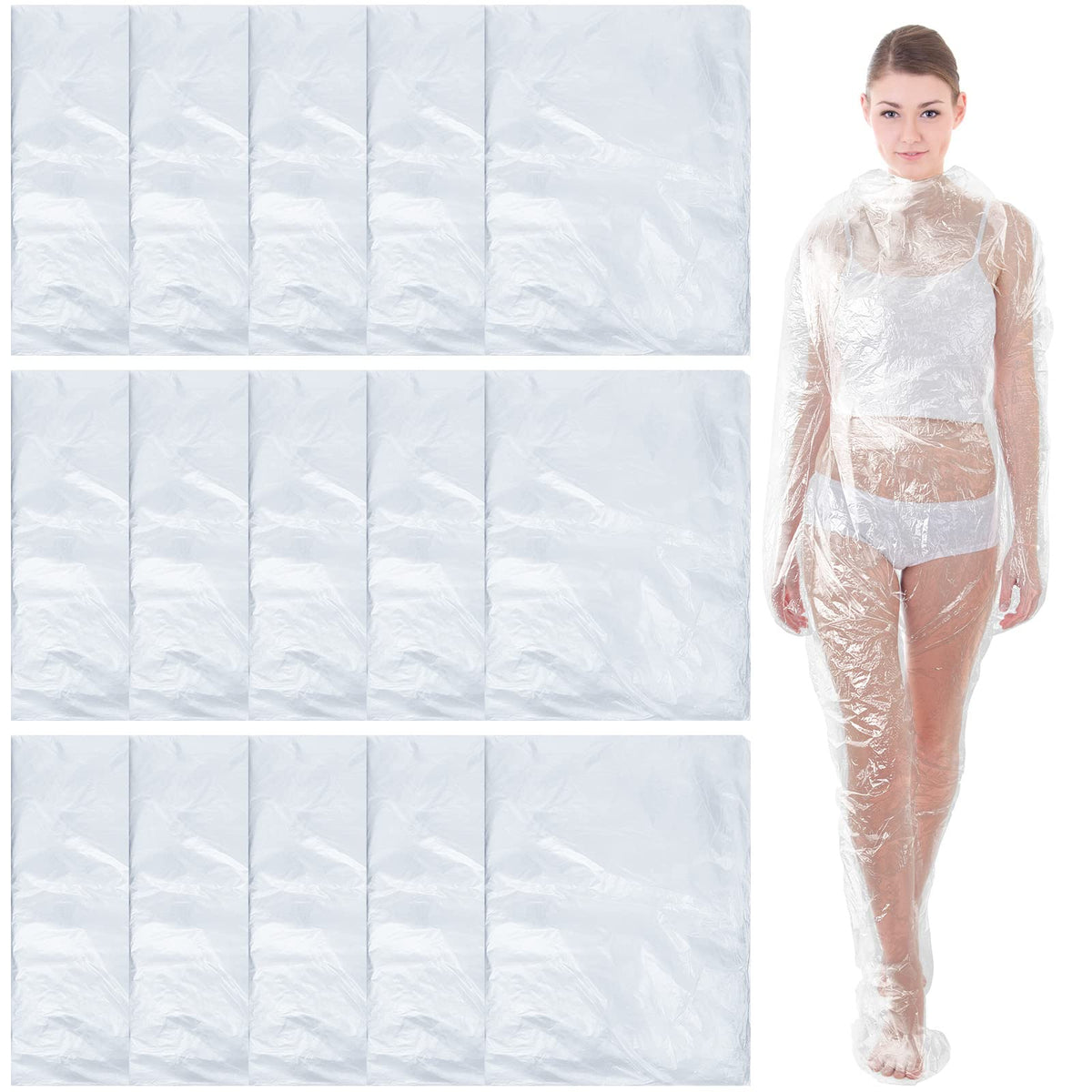 Xtinmee front packaging showing 20 disposable spa wraps and convenient storage benefit