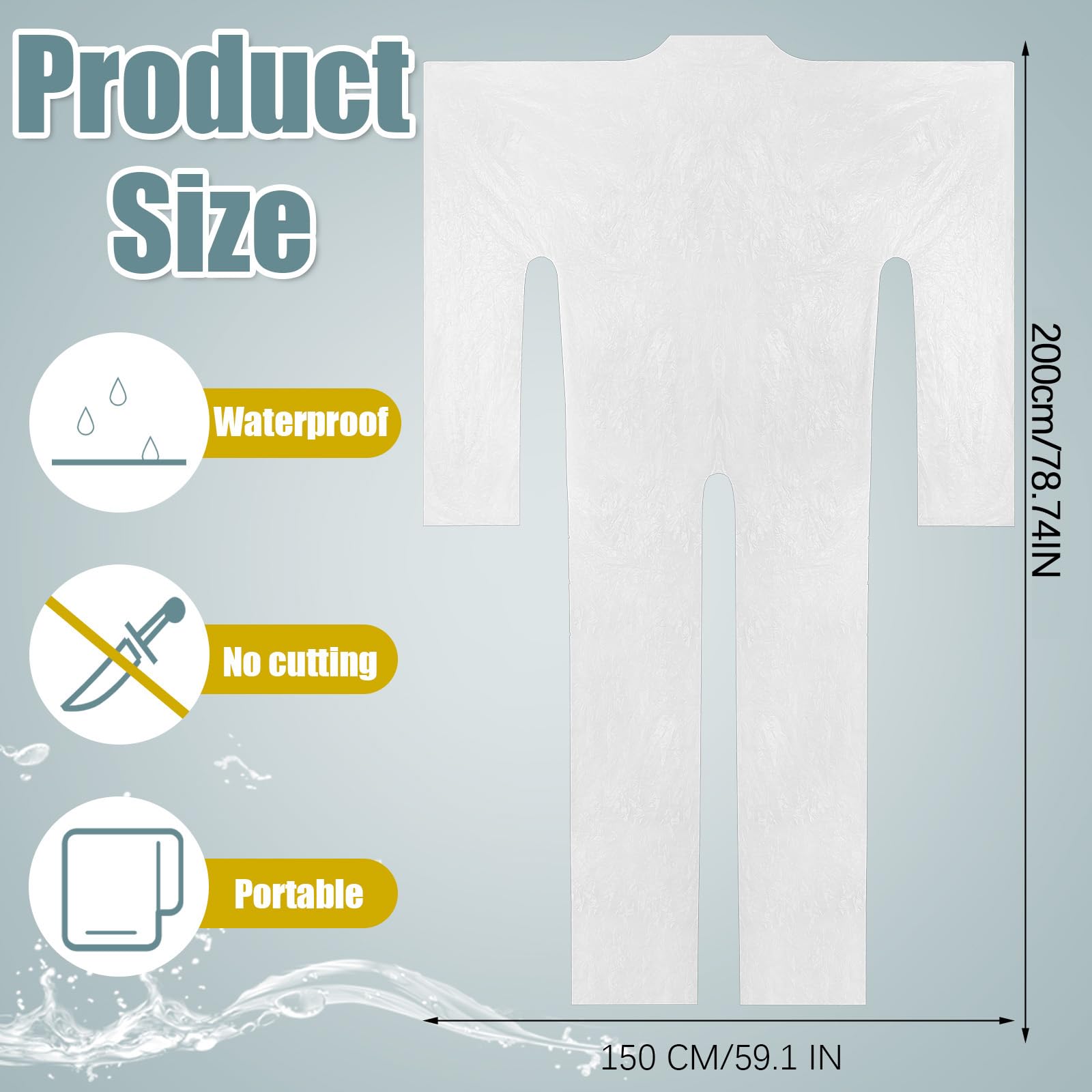 Xtinmee unfolded full-size wrap demonstrating large coverage for most adults
