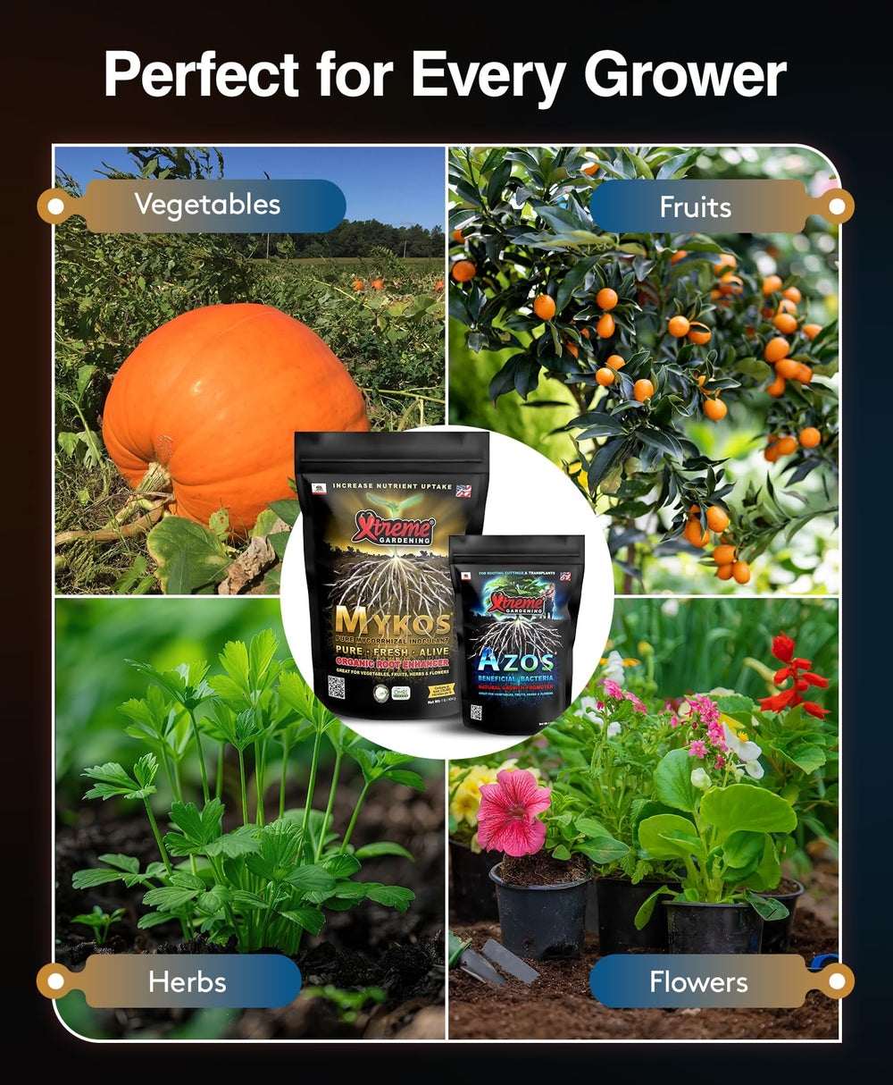 Xtreme Gardening bundle placed in greenhouse setting highlighting professional use