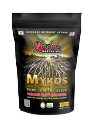 Xtreme Gardening Mykos Pure front package showing label and 1 lb size, promotes healthier roots