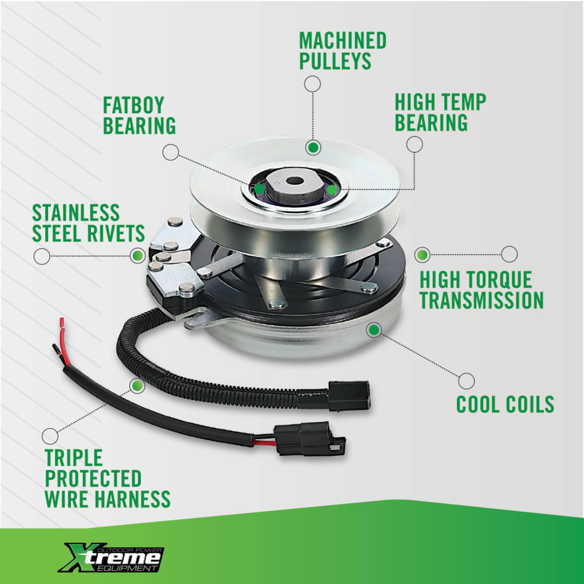 Xtreme clutch next to a hand for size scale and easy handling benefit