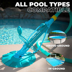 XtremepowerUS cleaner operating in pool showing wall-climbing action and thorough cleaning