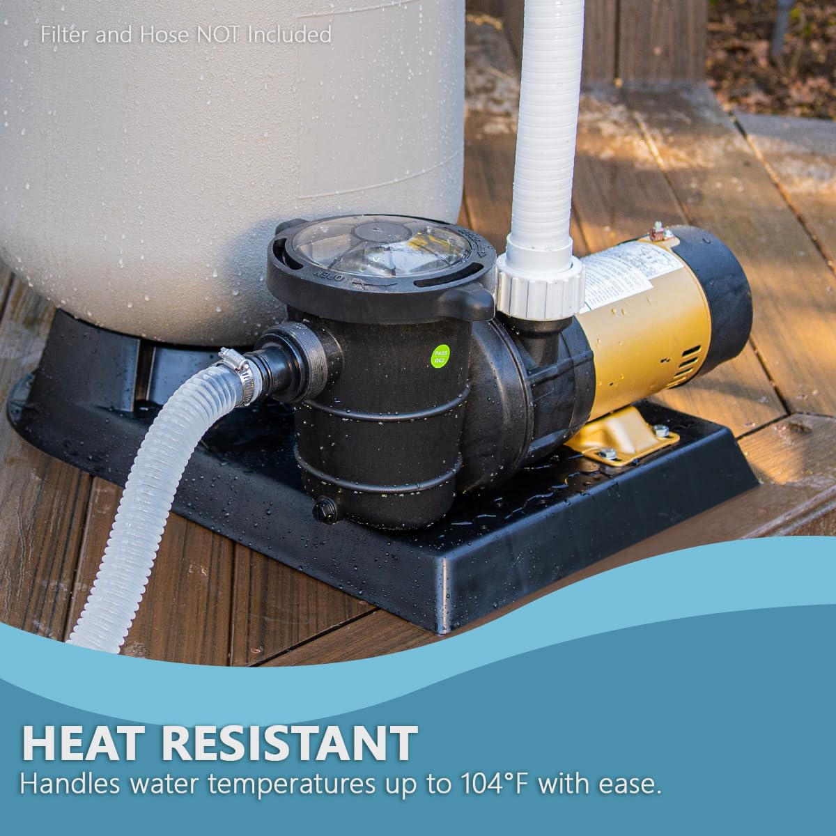 XtremepowerUS bottom drain plug detail for convenient draining and winterizing