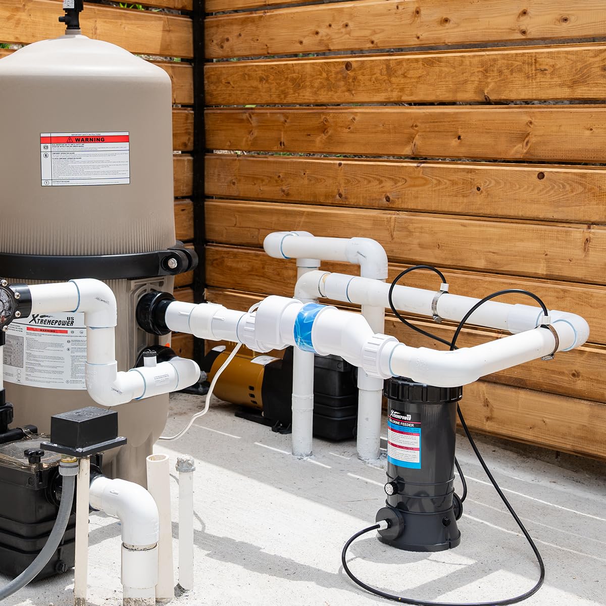 XtremepowerUS cleaning stand detail demonstrating simplified cell maintenance