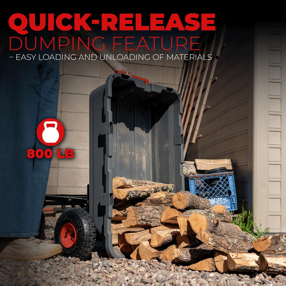 XtremepowerUS 10-inch pneumatic tire close-up improves traction and comfort
