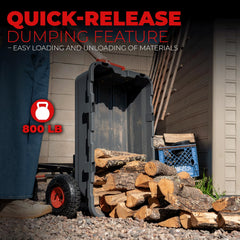XtremepowerUS 10-inch pneumatic tire close-up improves traction and comfort