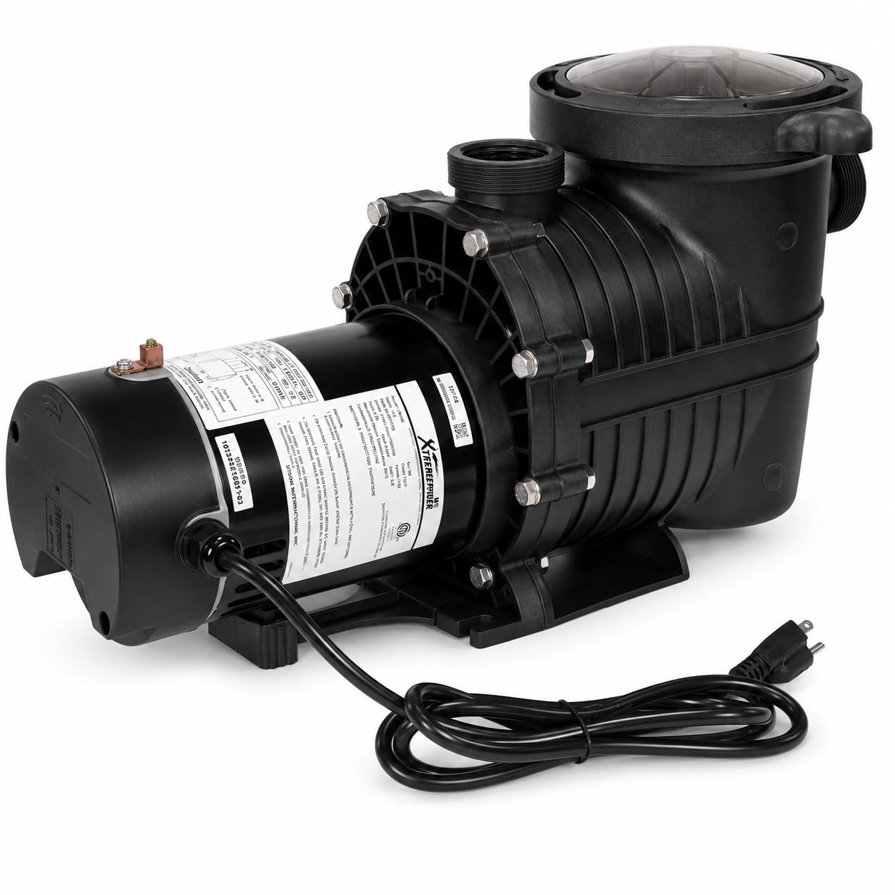 XtremepowerUS removable debris basket capturing leaves for easier cleaning