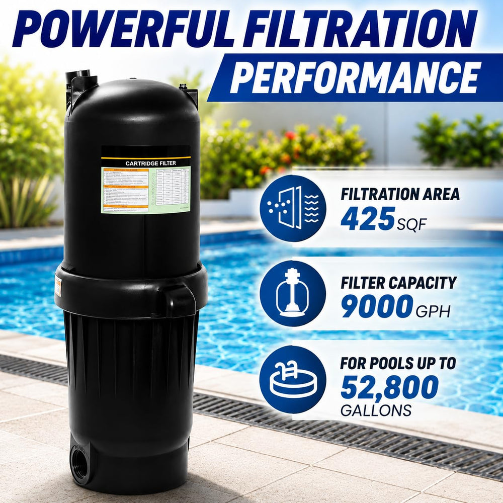 XtremepowerUS close-up of cartridge element showing filtration strength