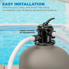 XtremepowerUS umbrella-fold lateral assembly interior detail for even water distribution and cleaner water