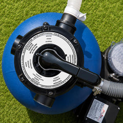 XtremepowerUS hose adapters and clamps laid out for simple above-ground pool hookup