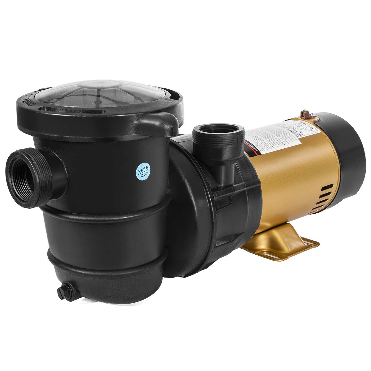 XtremepowerUS pump in a backyard pool setup showing quiet aesthetic operation