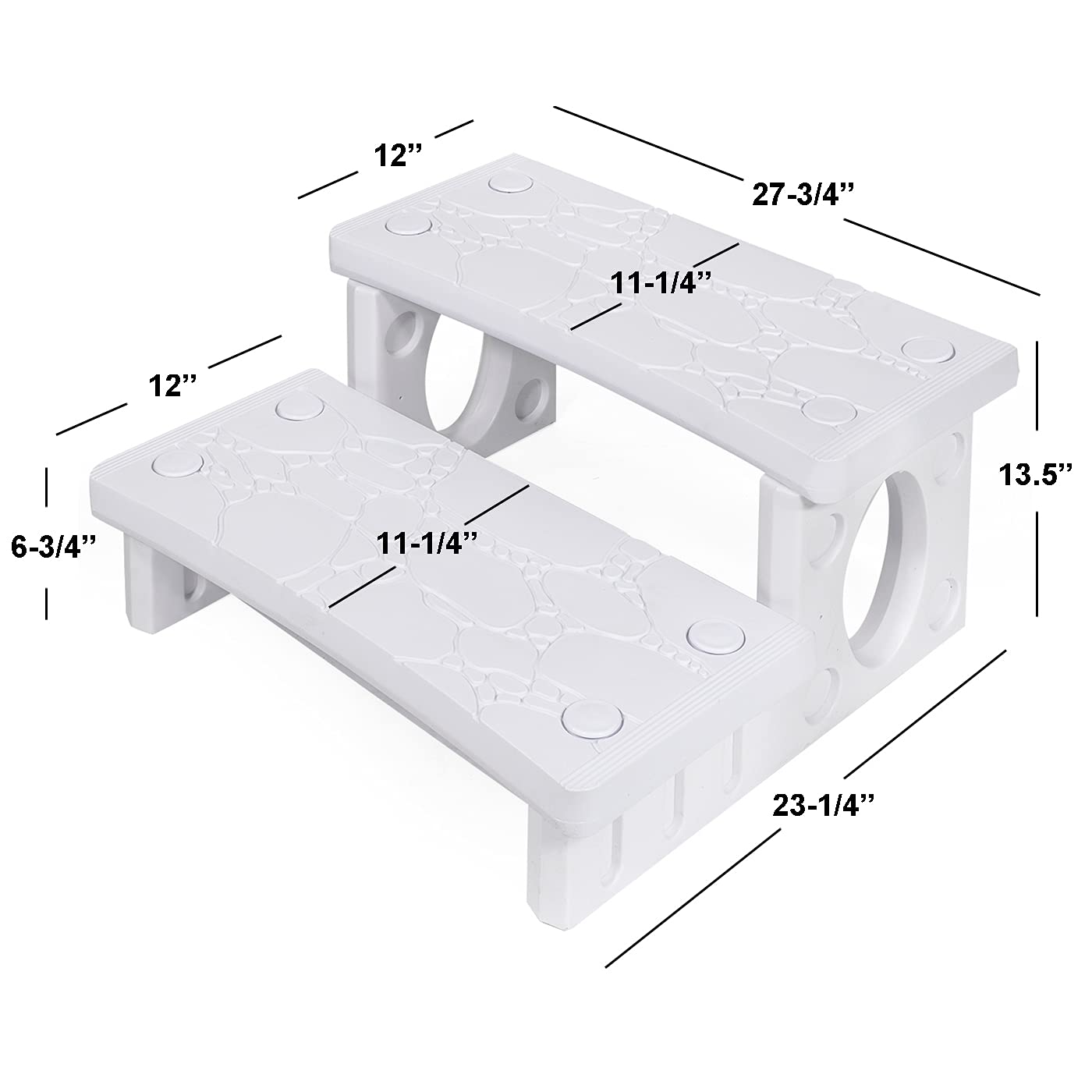 XtremepowerUS packaged steps folded compactly for easy storage