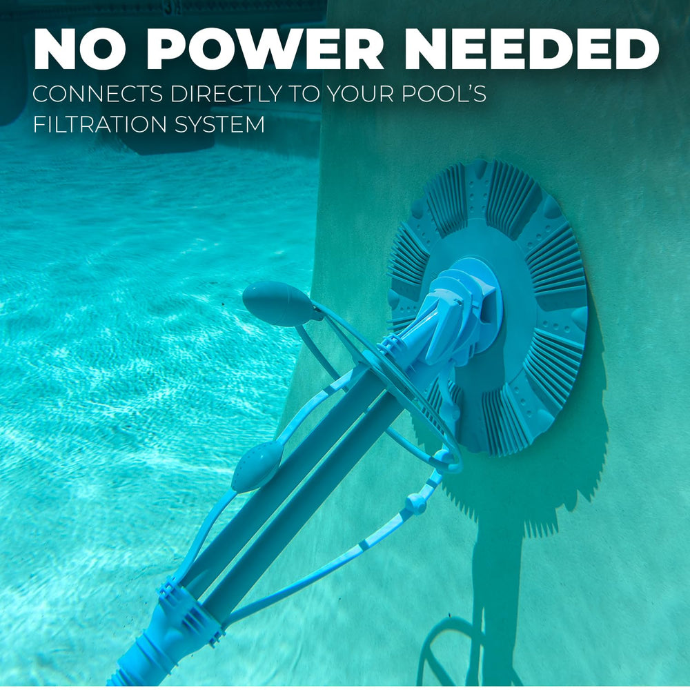 XtremepowerUS close-up of pleated seal protecting pool surfaces and lifting debris