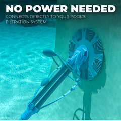 XtremepowerUS close-up of pleated seal protecting pool surfaces and lifting debris