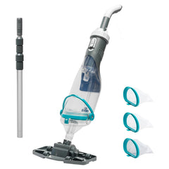 XtremepowerUS front view showing cordless vacuum and ergonomic grip, fast cleaning benefit