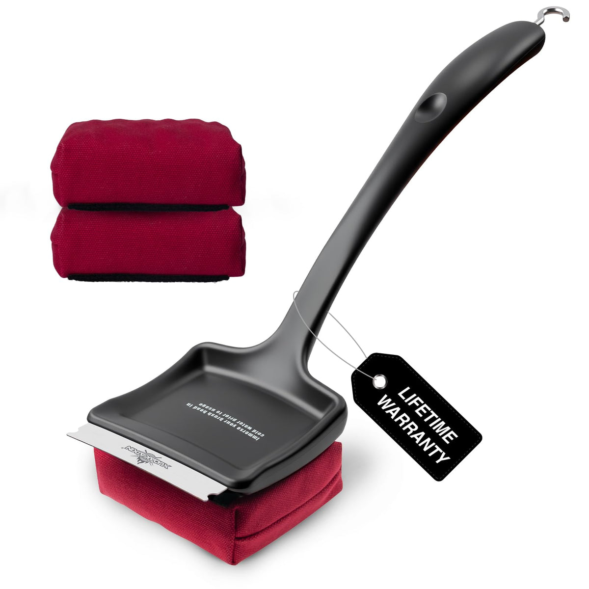 XUDAKAIXIN front packaging showing 19-inch grill brush and features