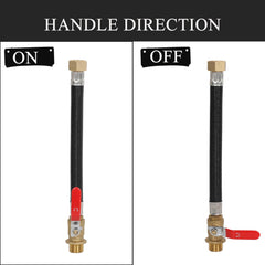 XUESNOF adapter connected to spigot, showing leak-free secure connection benefit