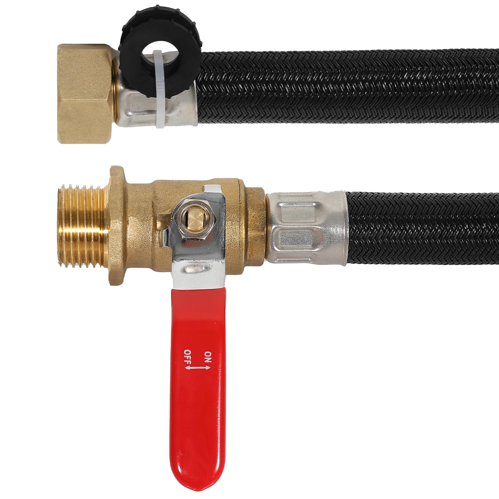 XUESNOF adapter in garden setting, showing convenient short-link watering benefit