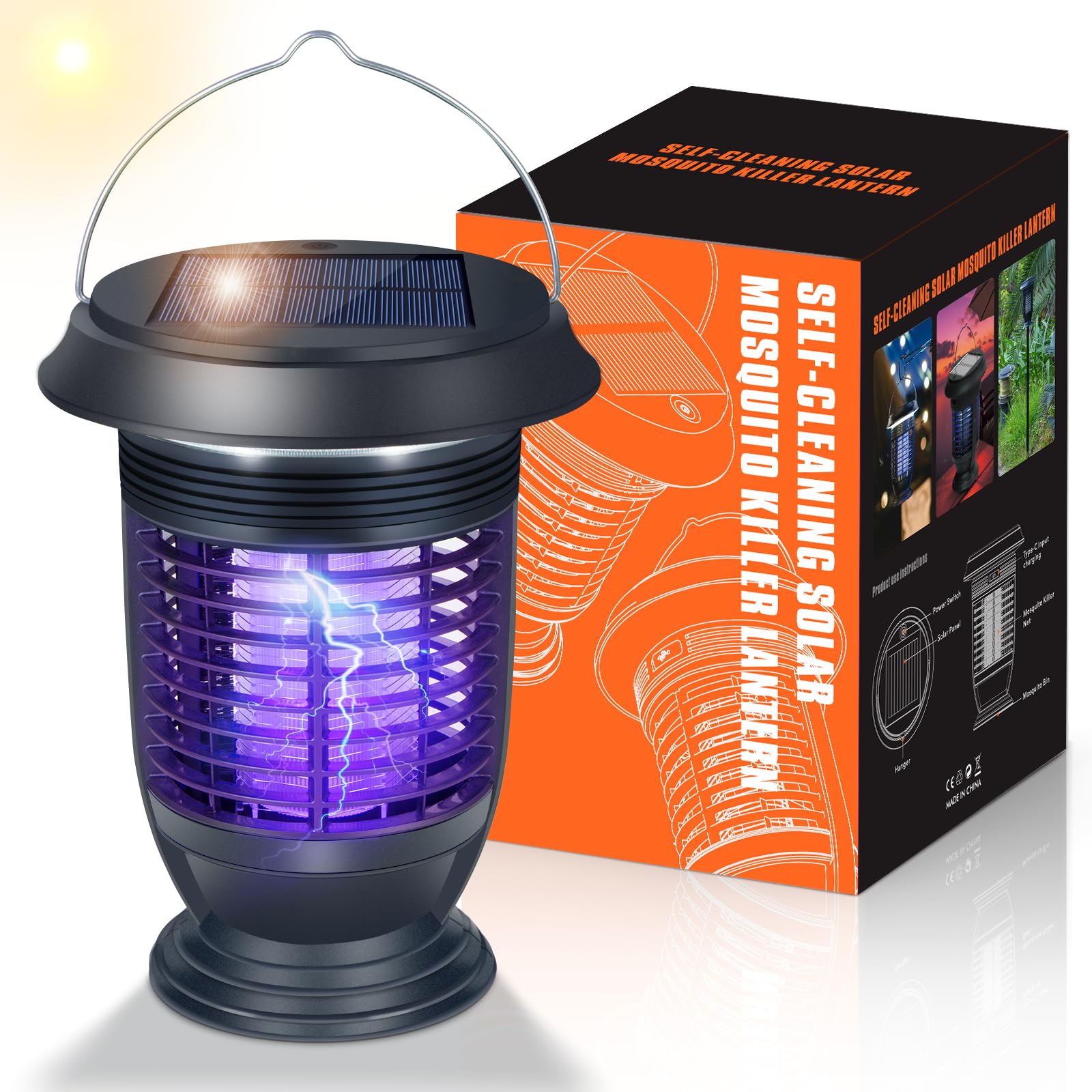 Xuoity front view shows full unit and easy-to-use controls for outdoor insect control