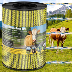 XXBEN front view of 3366ft polywire spool shows length and branding benefit