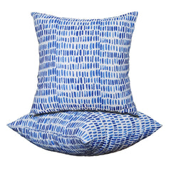 XXPILOS front view of two decorative outdoor pillows showing vibrant pattern and included inserts for instant styling
