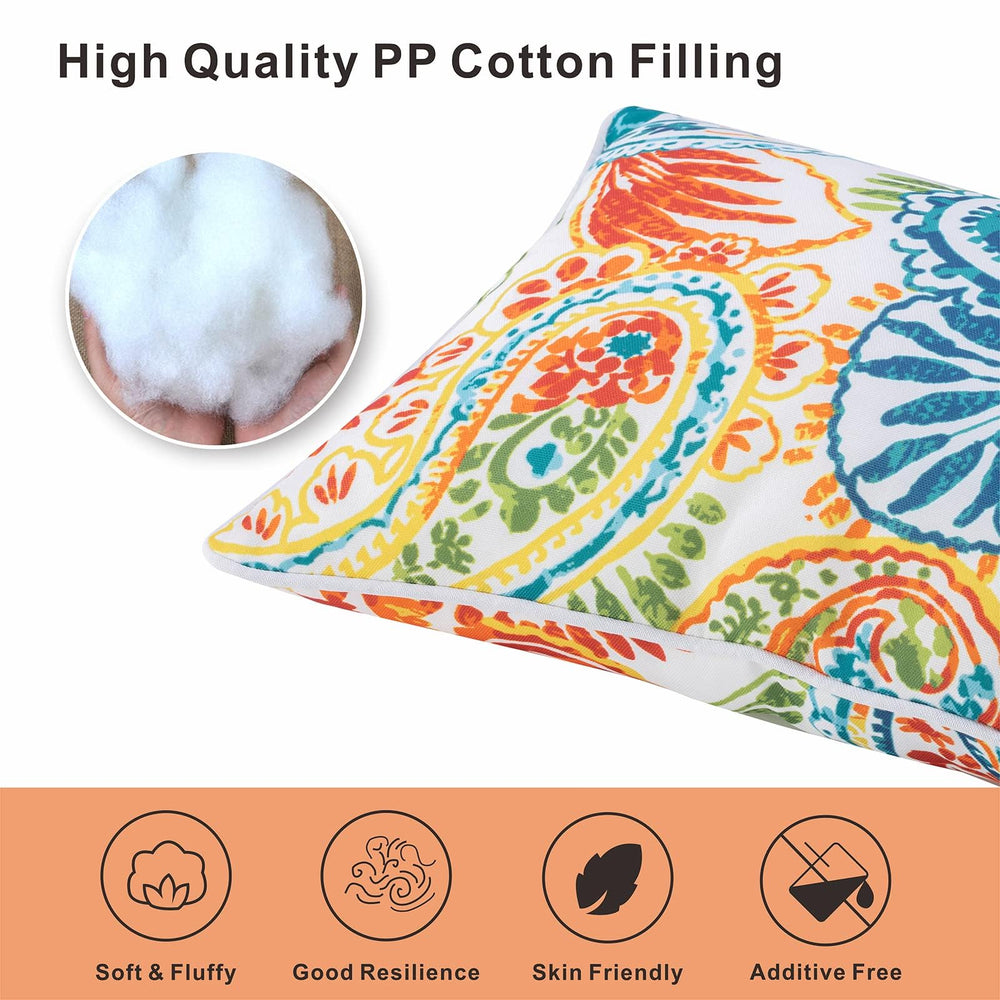 XXPILOS pillows styled on a patio chair adding comfort and coordinated outdoor decor