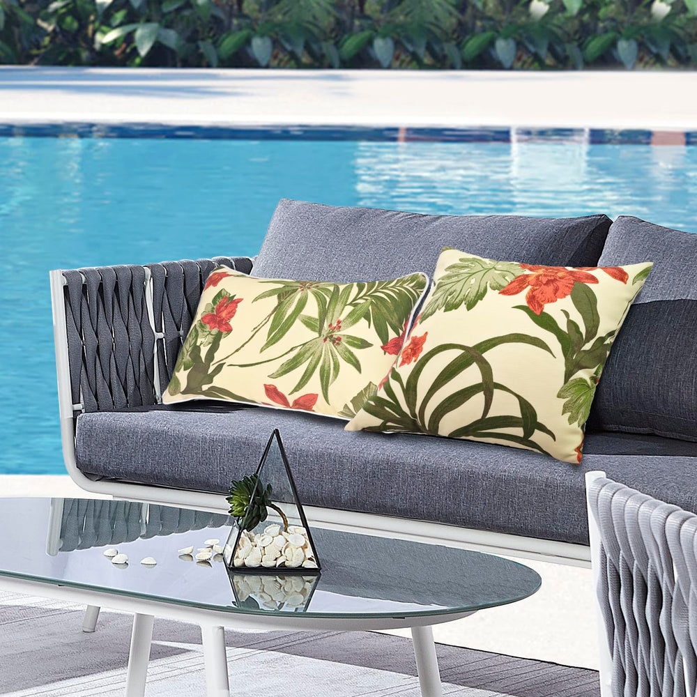 XXPILOS pillow beside chair showing true 18x18 inch scale for fit