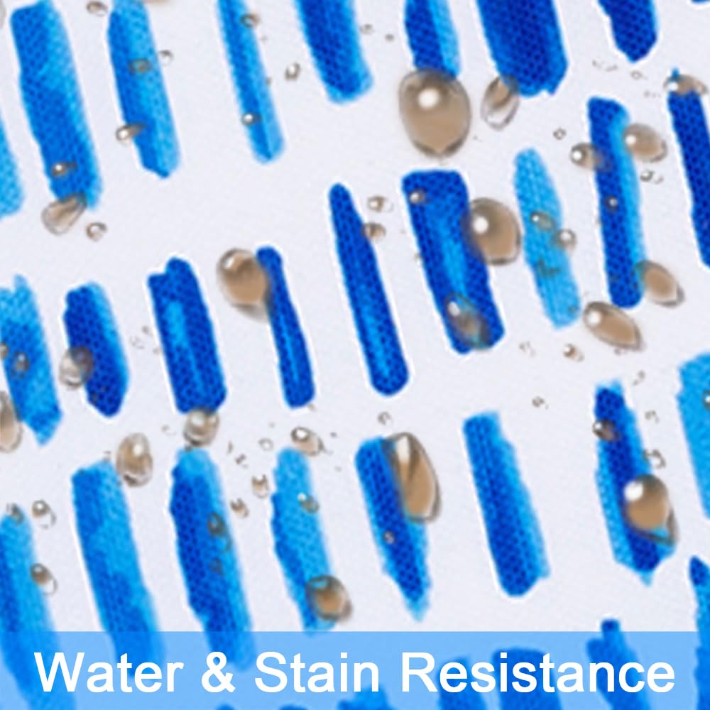XXPILOS spill test showing water beading on cover to illustrate stain resistance and easy clean-up benefit