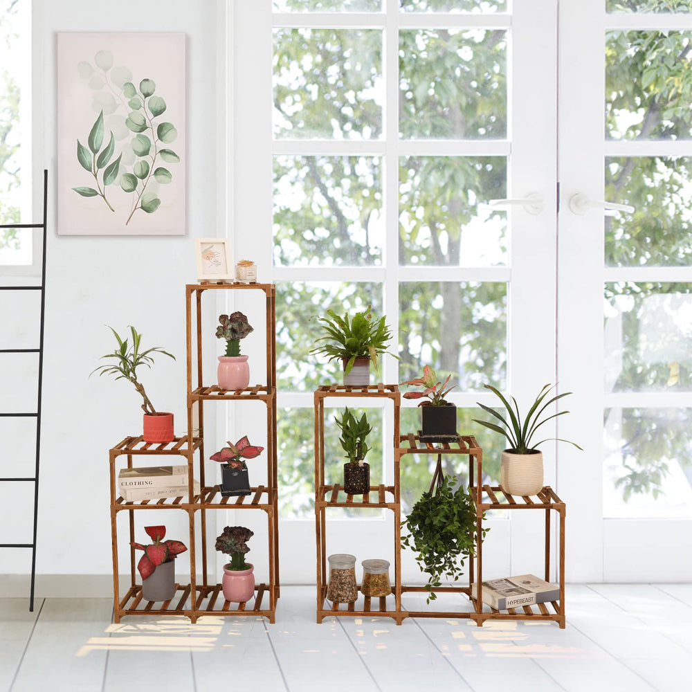 XXXFLOWER bottom tier with heavy pots illustrating stable base and balanced design