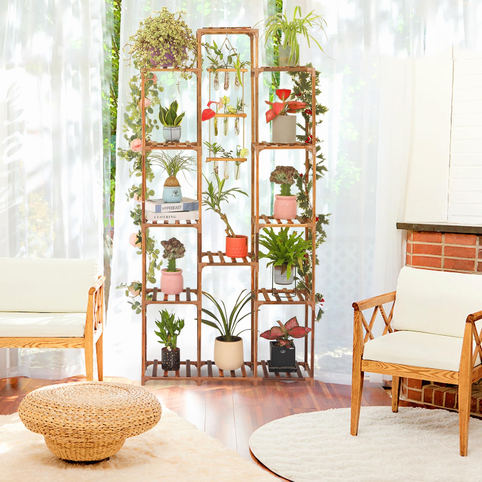 XXXFLOWER center hanging propagation station in use showing easy hydroponic support