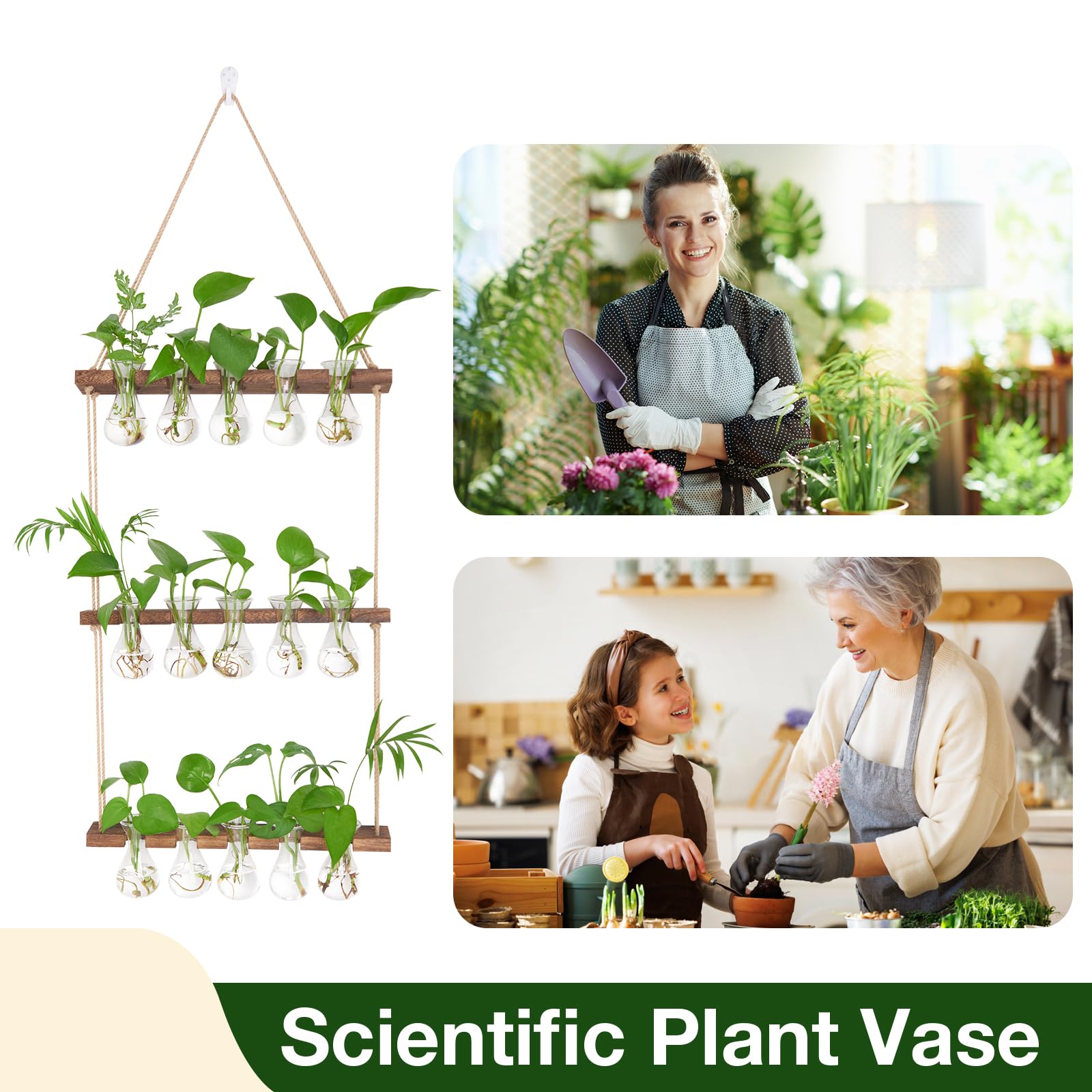 XXXFLOWER size comparison with book illustrating compact vertical footprint benefit