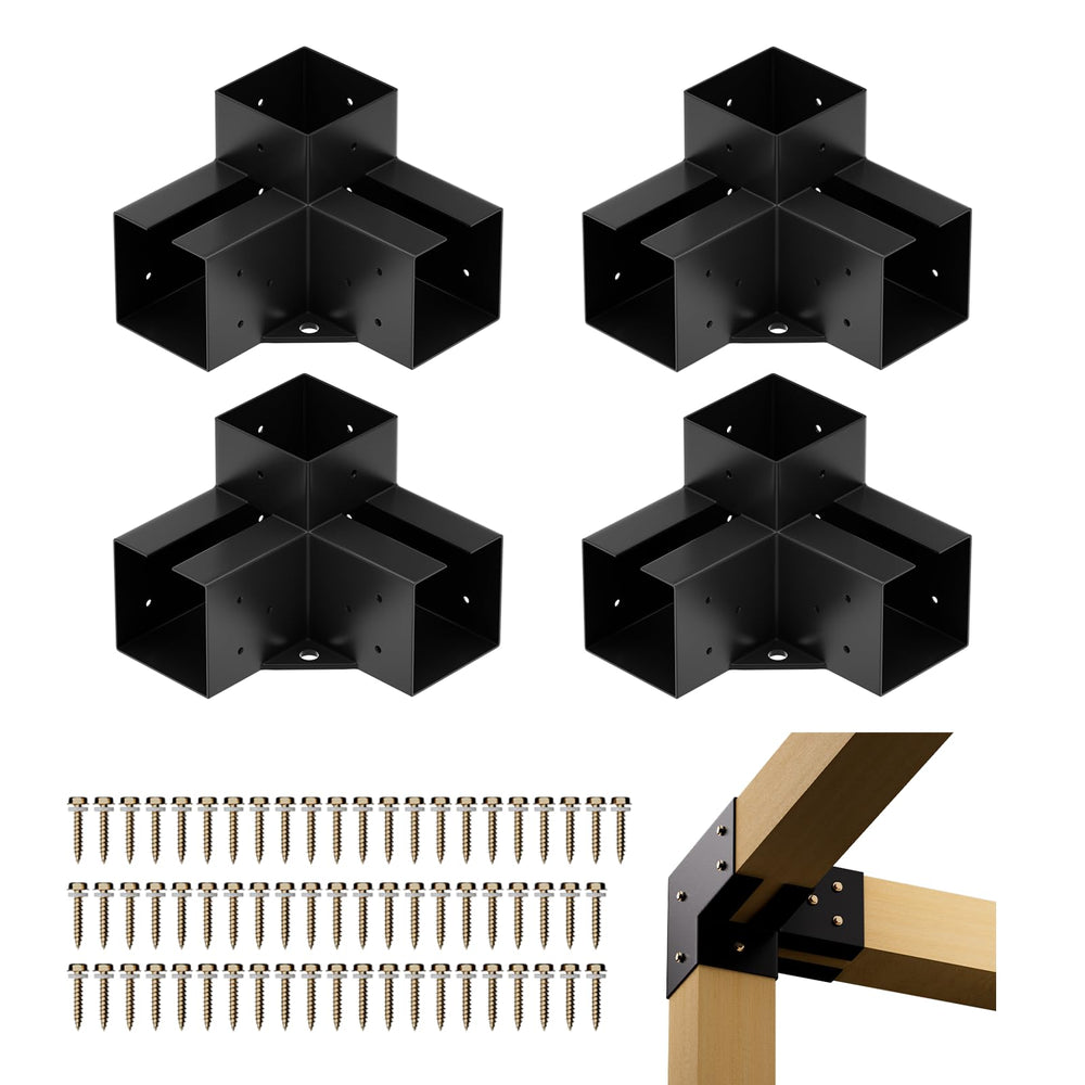 XYADX front view of 4-pack brackets showing configuration and easy assembly benefit