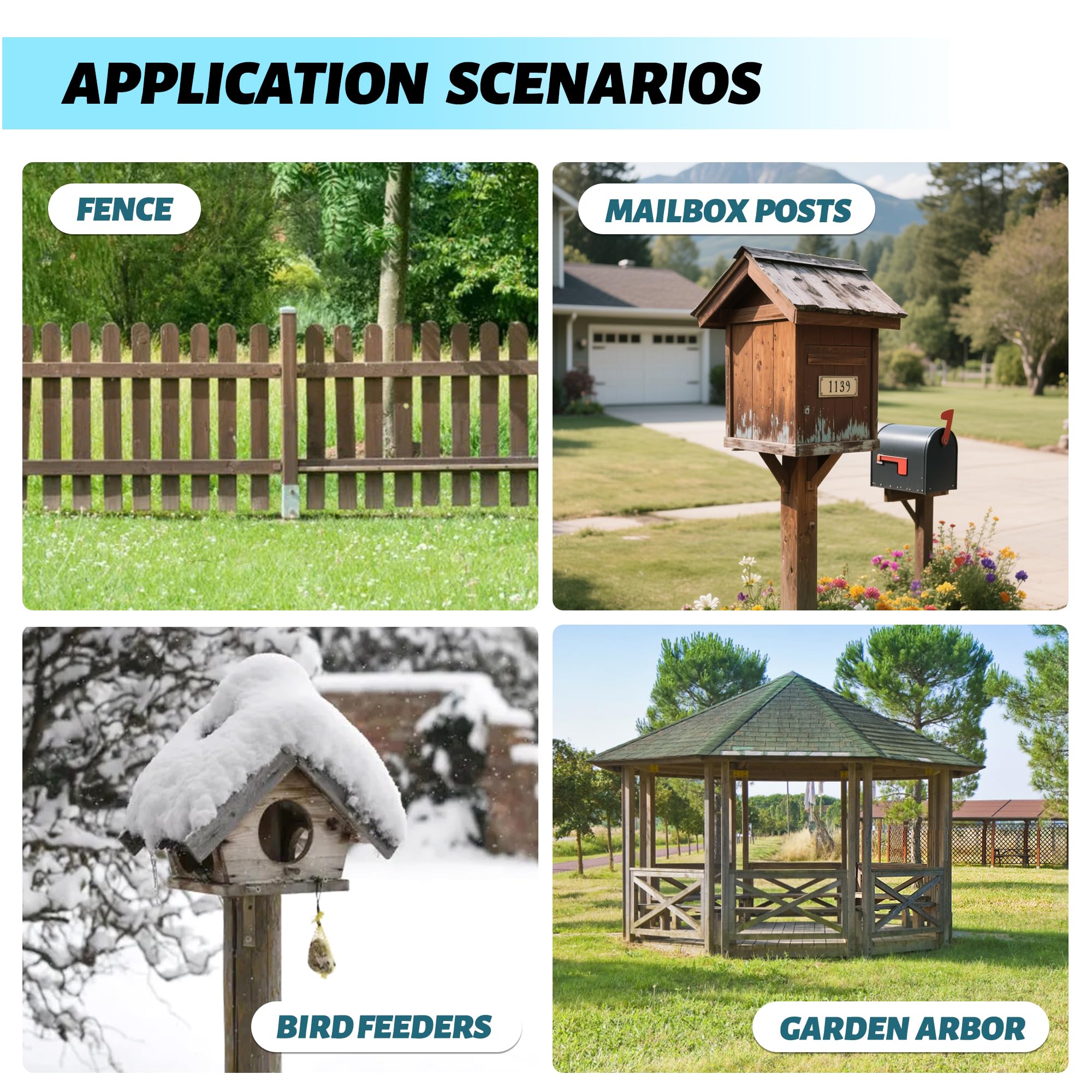 XYADX anchor securing a mailbox post in yard for fast no-dig setup
