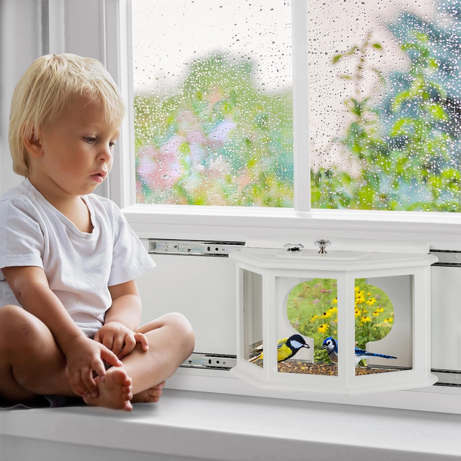XYADX mounted on window next to chair showing size and room placement