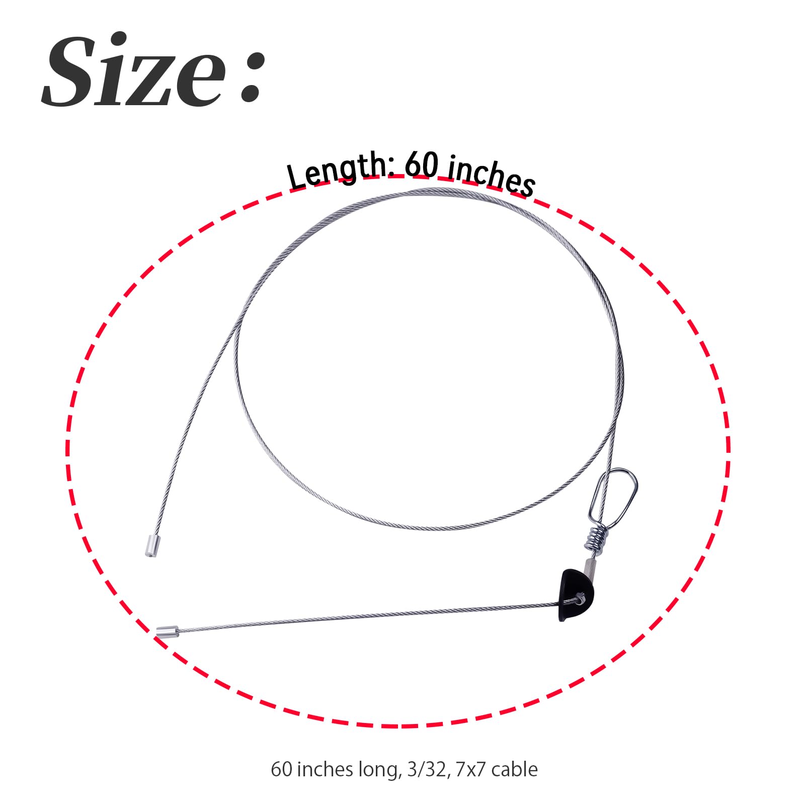XYgdhqpt floating deer stop and support collar assembly for easy tension adjustment