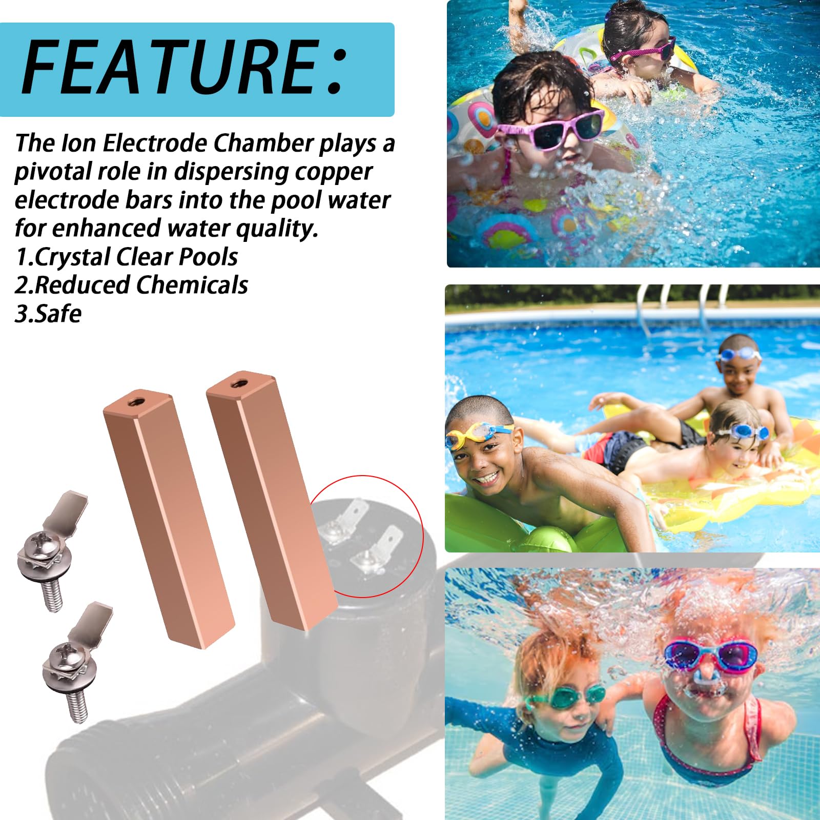 XYgdhqpt spade terminal and sealing washer detail to ensure leak prevention benefit
