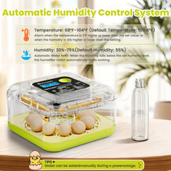 Xynzzeu control panel closeup with clear temperature and humidity settings