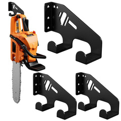 XZHXFX chainsaw hanger front pack showing three heavy-duty hooks for space saving